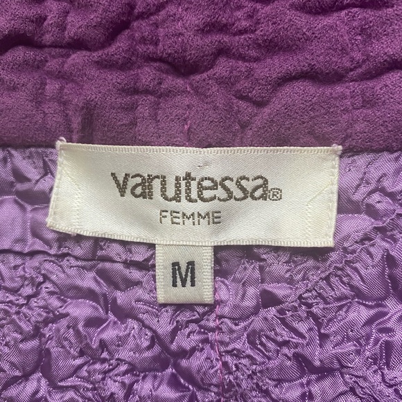 Quilted purple zip up - Picture 3 of 7